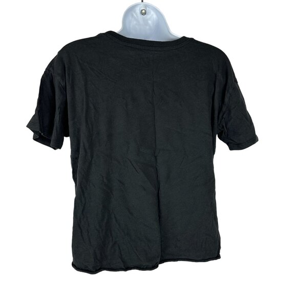 Fifth Sun Womens Cropped Size Medium Let's Go Camping Graphic Tee - Picture 2 of 4